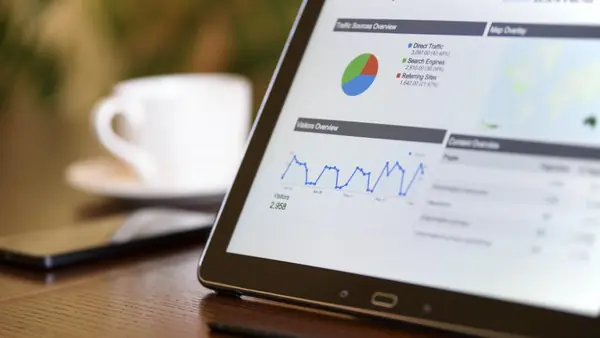 Tableta con panel de indicadores digitales